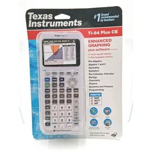 Rare Unopened Texas Instruments TI-84 Plus CE Graphing White plus Software New